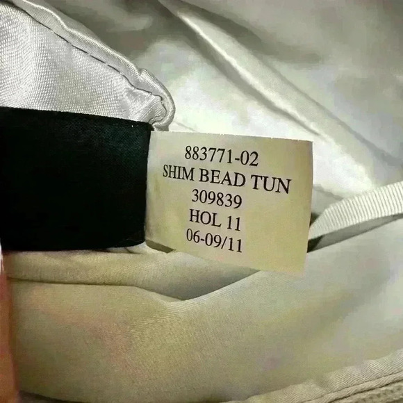 BANANA REPUBLIC grey silver Beaded Satin Fold-Over Clutch Bag - Picture 8 of 12